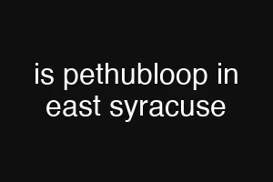 is pethubloop in east syracuse