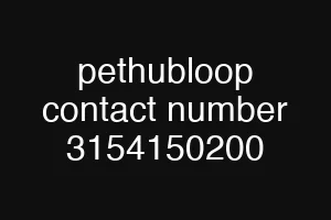 pethubloop contact number 3154150200